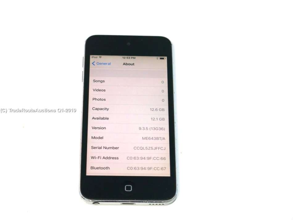 Apple iPod Touch | BLACK | 16GB | 5th Generation | A1509 | ME643BT/A | RETINA DISPLAY