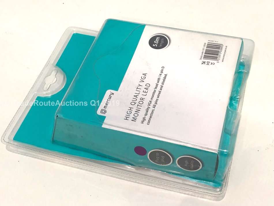 VGA CABLE 5.0 meters - Mercury high quality VGA monitor Lead - Plug to Plug