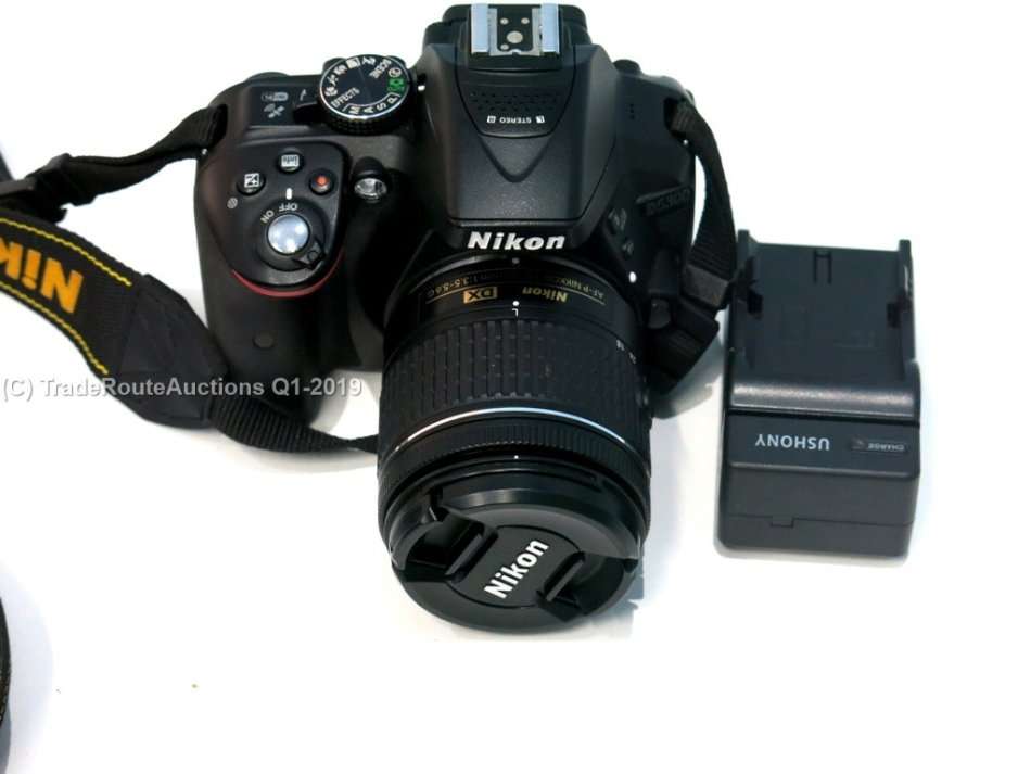 NIKON D5300 DSLR CAMERA BODY [ WiFi & GPS] - [ 24.2 MP ] - [VR2 ] WITH 18-55 Lens Kit