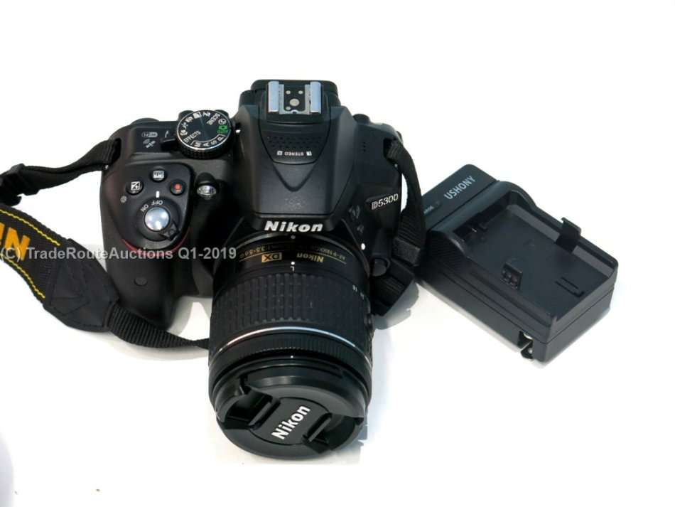 NIKON D5300 DSLR CAMERA BODY [ WiFi & GPS] - [ 24.2 MP ] - [VR2 ] WITH 18-55 Lens Kit