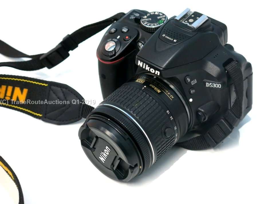 NIKON D5300 DSLR CAMERA BODY [ WiFi & GPS] - [ 24.2 MP ] - [VR2 ] WITH 18-55 Lens Kit