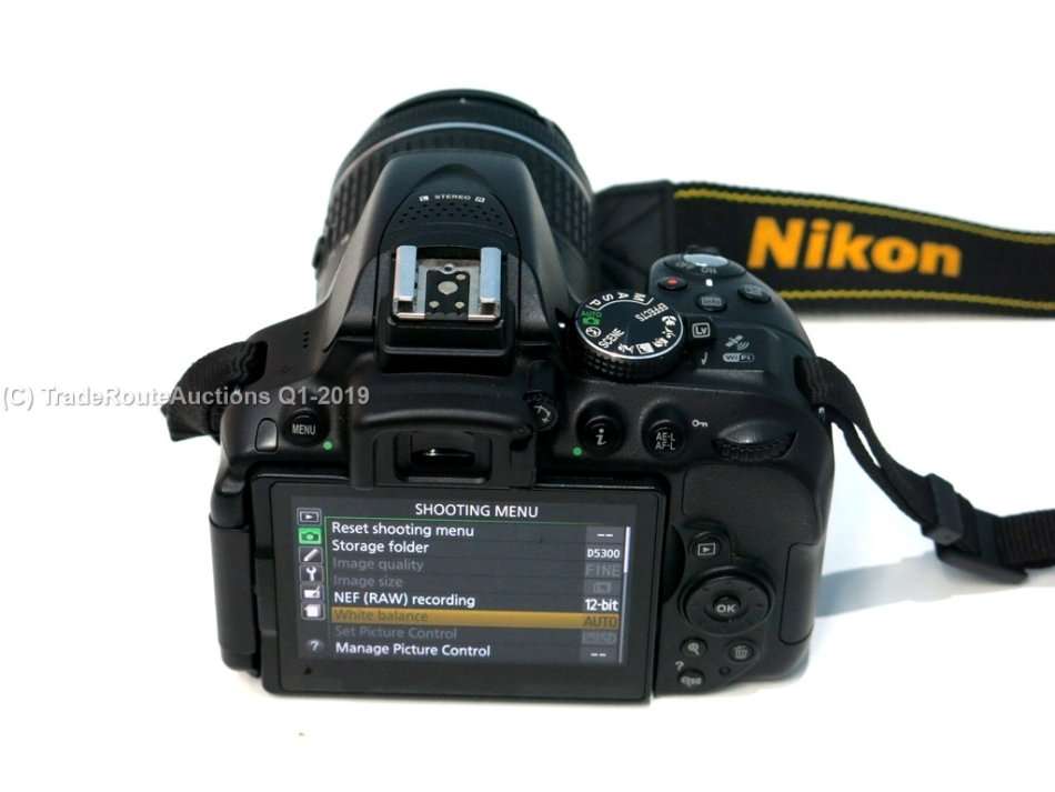 NIKON D5300 DSLR CAMERA BODY [ WiFi & GPS] - [ 24.2 MP ] - [VR2 ] WITH 18-55 Lens Kit
