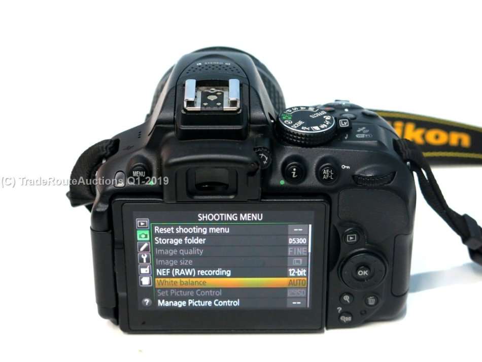NIKON D5300 DSLR CAMERA BODY [ WiFi & GPS] - [ 24.2 MP ] - [VR2 ] WITH 18-55 Lens Kit
