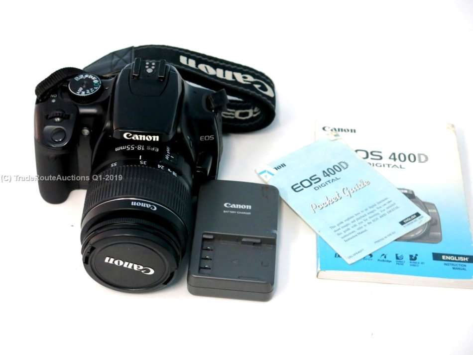 Canon EOS 400D DigitalSLR camera 10.1 Megapixels + Canon EFS 18-55mm Lens