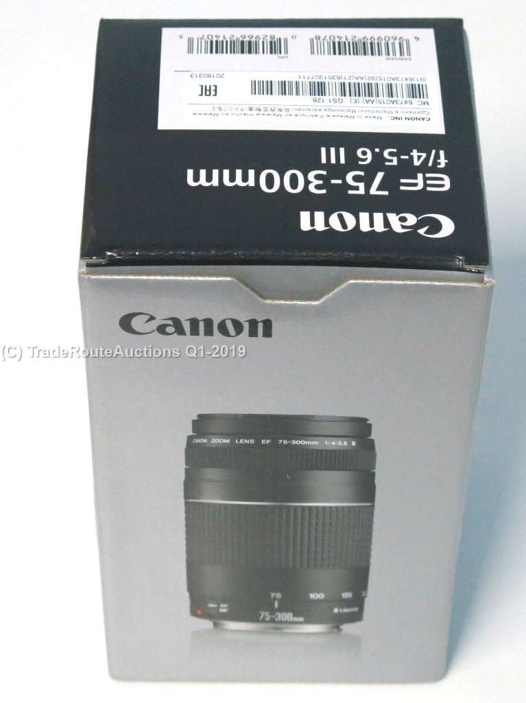 BOXED - CANON EF 75-300MM 4-5.6 MARK III TELEPHOTO ZOOM LENS for 600D, 650D, 700D, 750D 1200D 1300D