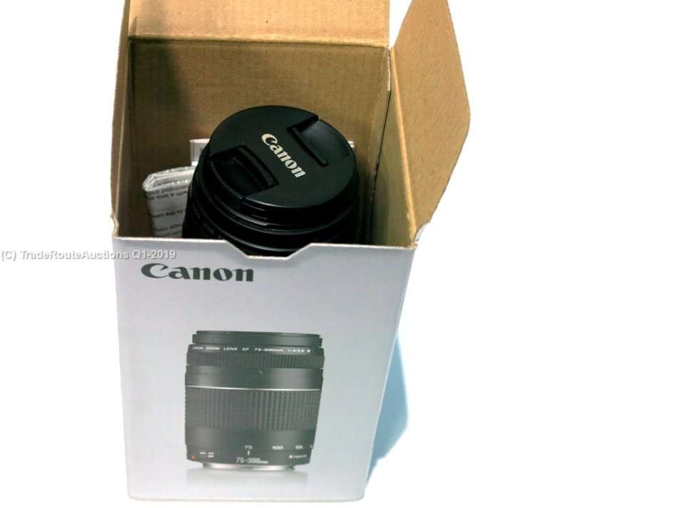 BOXED - CANON EF 75-300MM 4-5.6 MARK III TELEPHOTO ZOOM LENS for 600D, 650D, 700D, 750D 1200D 1300D