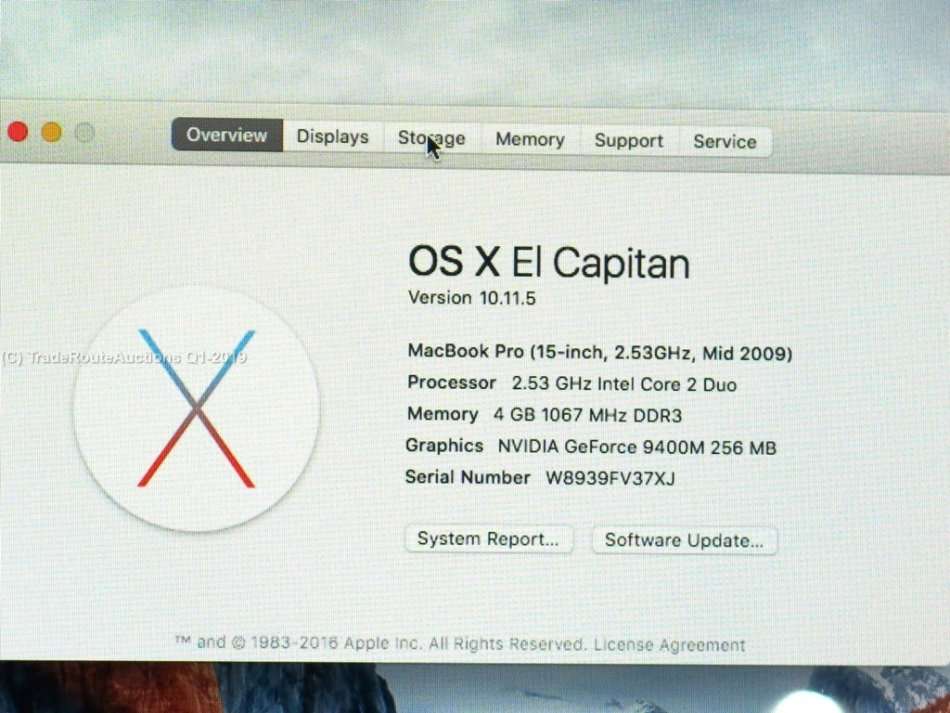 MacBook Pro 15.4-inch | Core 2 duo 2.53GHz | 4GB DDR3 RAM | 500GB HDD *** GENUINE APPLE ***