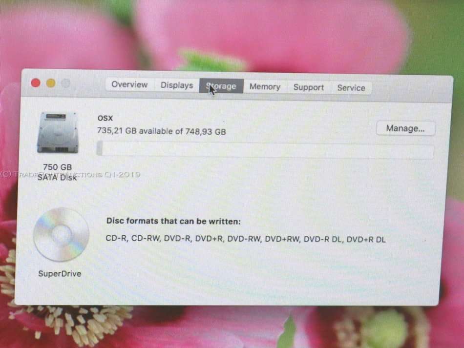 MacBook Pro 13.3-inch | Core i7 2.9GHz | 8GB DDR3 RAM | 750GB HDD - ORIGINAL APPLE