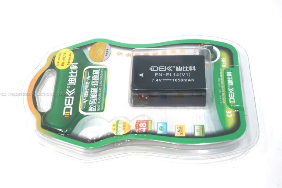 Replacement - Nikon EN-EL14 Battery for D3100, D3200, D3300, D3400 D5100, D5200, D5300, D5500, D5600