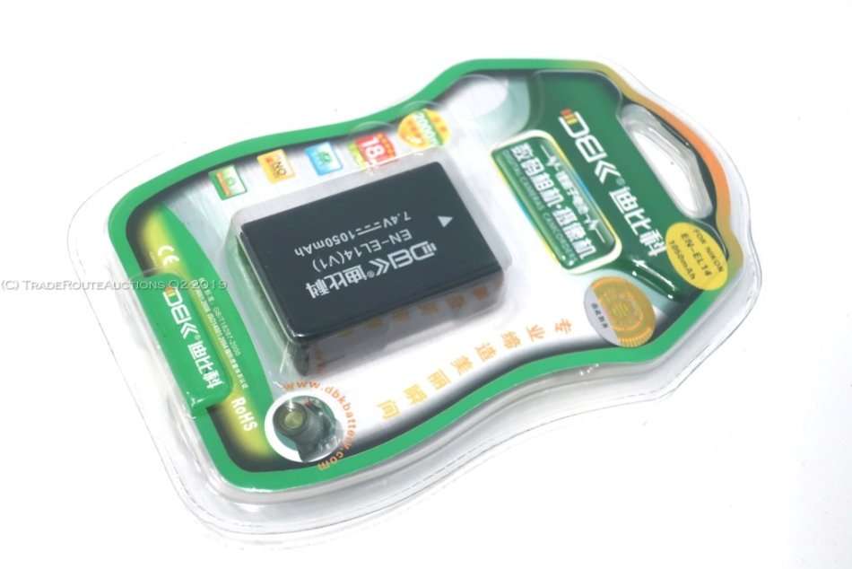 Replacement - Nikon EN-EL14 Battery for D3100, D3200, D3300, D3400 D5100, D5200, D5300, D5500, D5600