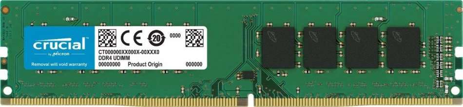 Crucial 4GB DDR4 RAM MEMORY MODULE 2400 PC4 (Model : CT4G4DFS824A)