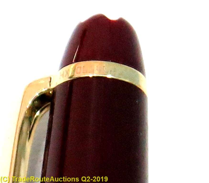 (BURGUNDY RED) Montblanc Meisterstuck Ballpoint Pen  *** MONT BLANC ***