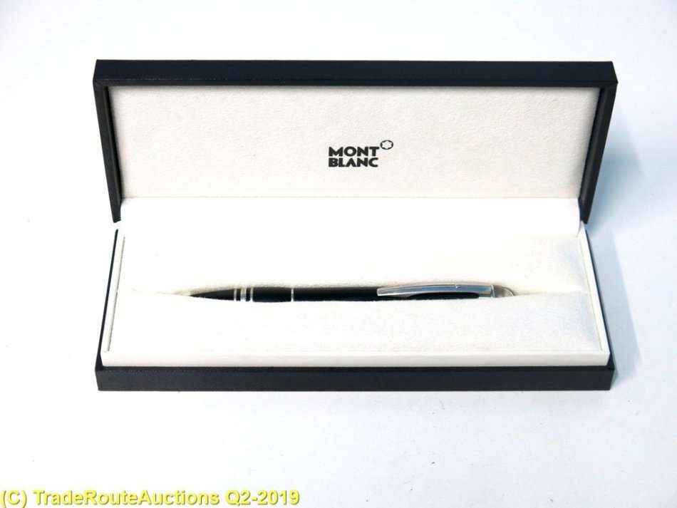 Boxed - Montblanc StarWalker Midnight Black Ballpoint Pen with papers