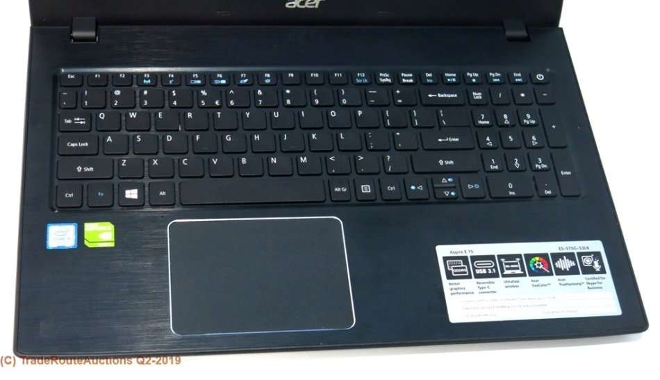 Acer Aspire E 15 E5-575G 15.6" Laptop | CORE i5 7200U 7th Gen 2.5GHZ | 8GB RAM | 1TB HDD + 128GB SSD