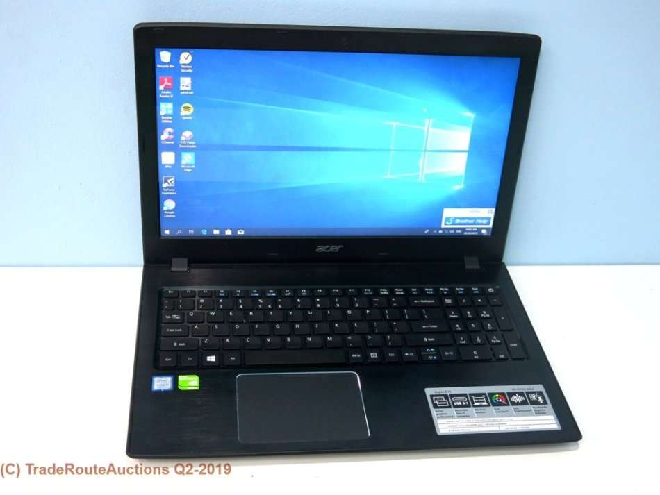 Acer Aspire E 15 E5-575G 15.6" Laptop | CORE i5 7200U 7th Gen 2.5GHZ | 8GB RAM | 1TB HDD + 128GB SSD