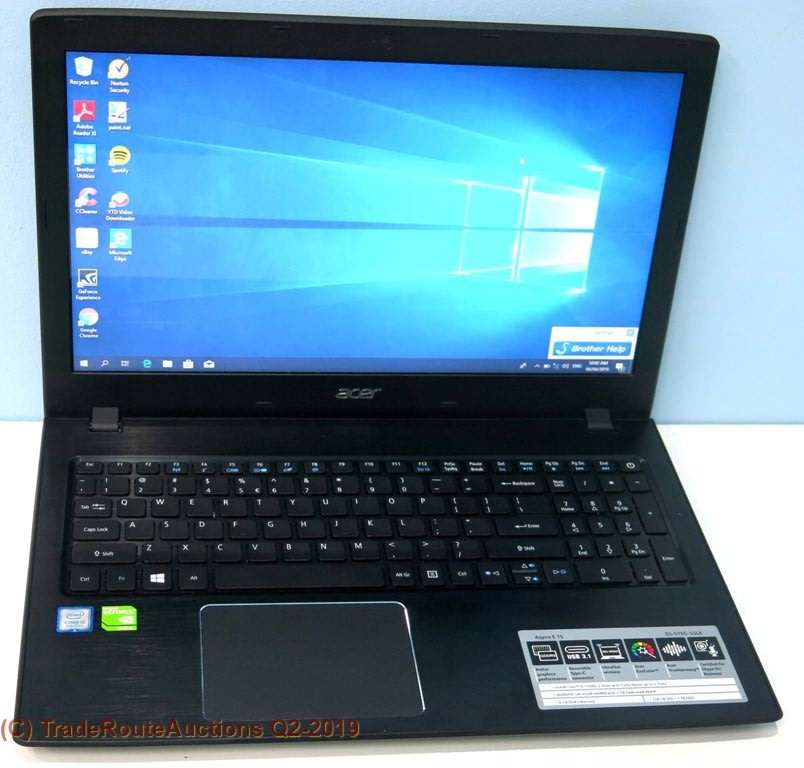 Acer Aspire E 15 E5-575G 15.6" Laptop | CORE i5 7200U 7th Gen 2.5GHZ | 8GB RAM | 1TB HDD + 128GB SSD