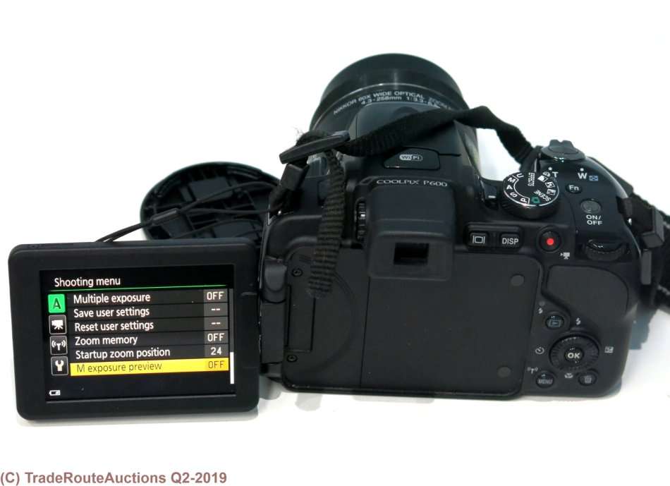 Nikon COOLPIX P600 16.1 MP Wi-Fi CMOS Digital Camera with 60x Zoom NIKKOR Lens