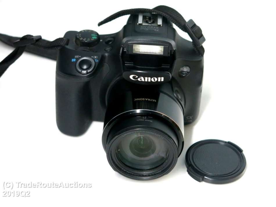 Canon Powershot SX60 HS 16.1MP Digital Camera 65x Optical Zoom Lens 3-inch LCD Tilt Screen (Black)