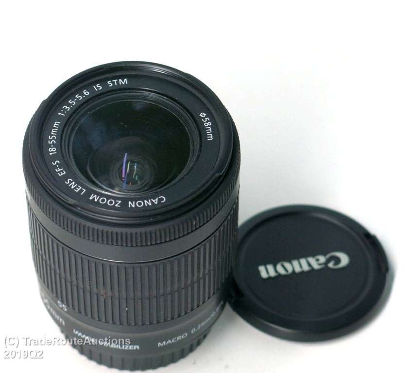 Canon EF-S 18-55mm f/3.5-5.6 IS (IMAGE STABILIZER) STM Camera Lens for Canon Digital SLR Cameras