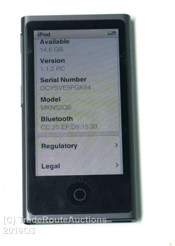 APPLE 16GB IPOD NANO - Space Grey (7TH GENERATION) | MKN52QB