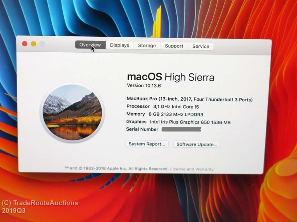 MacBook Pro 13.3-inch - TOUCH BAR | Core i5 3.1GHz | 8GB RAM | 256GB SSD  2017