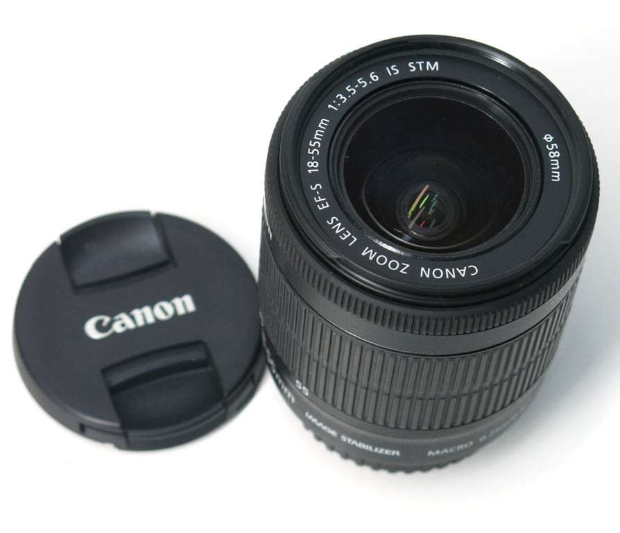 Canon EF-S 18-55mm f/3.5-5.6 IS (IMAGE STABILIZER) STM Camera Lens for Canon Digital SLR Cameras