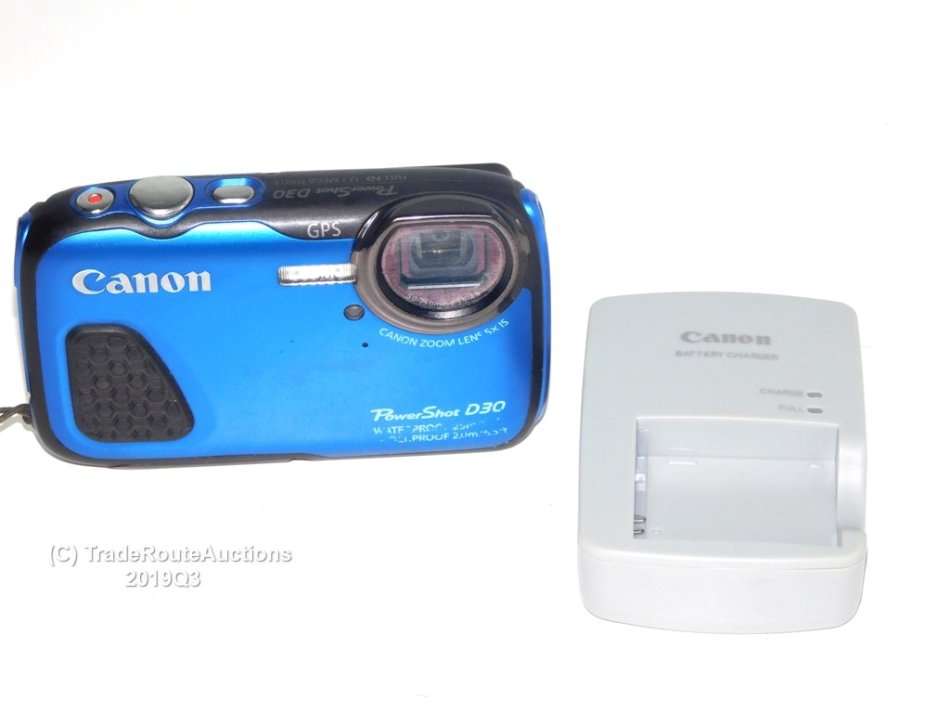 Canon PowerShot D30 Waterproof Camera (Blue)
