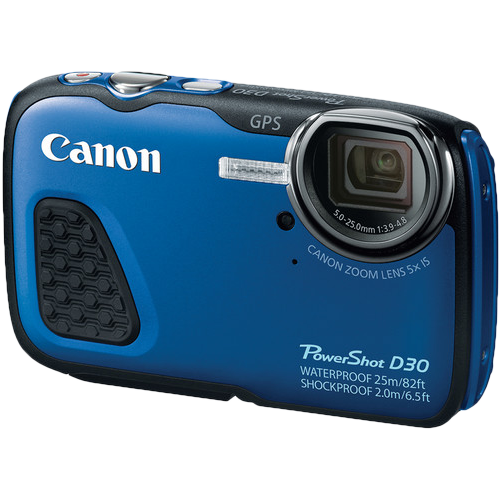 Canon PowerShot D30 Waterproof Camera (Blue)