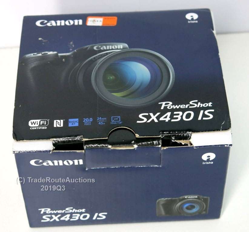 Canon PowerShot SX430 IS Built-in Wi-Fi / NFC Black Digital Camera 20.0MP 45X ZOOM