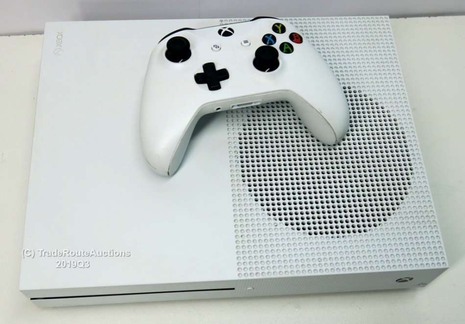 Microsoft Xbox One S 500GB Console (WHITE) Model 1681 + 1 Controller (WHITE)