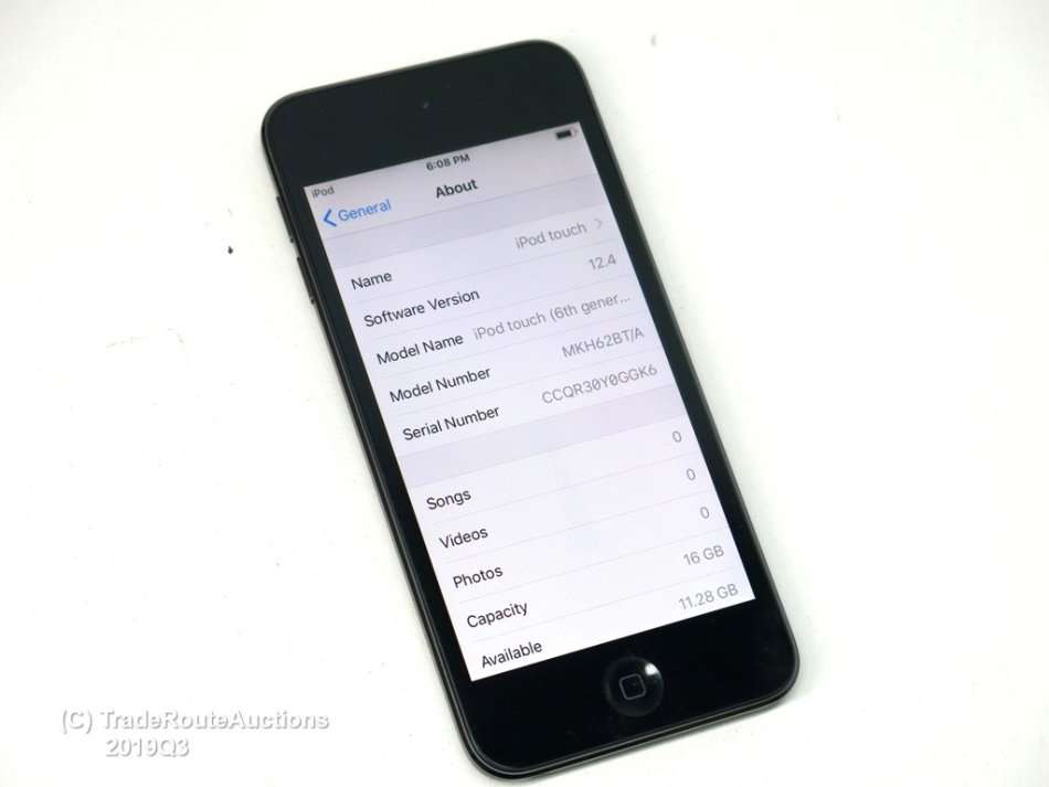 APPLE iPod Touch | MKH62BT/A | 16GB SPACE GREY | A1574 | 6TH GEN