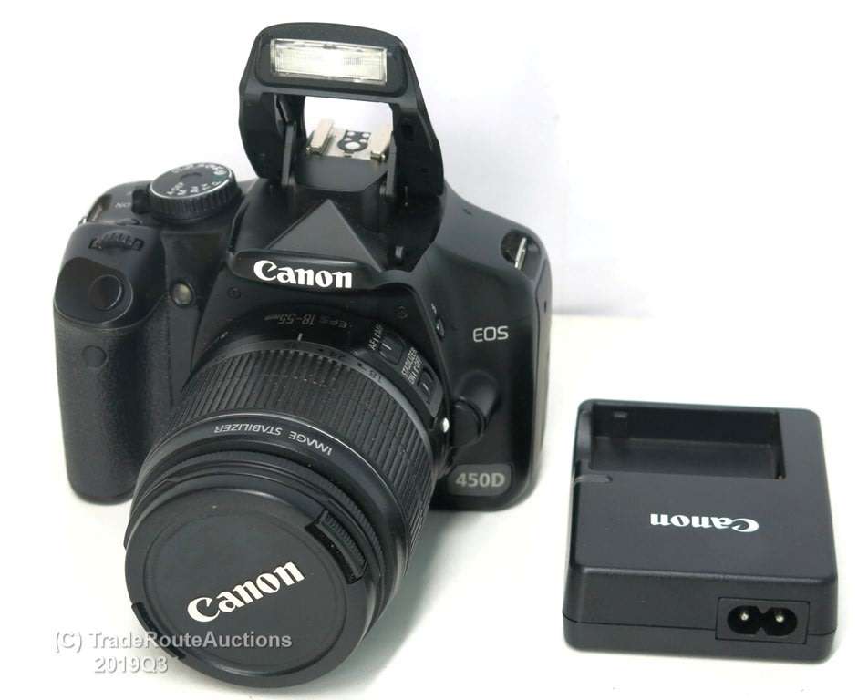 Canon EOS 450D DigitalSLR camera 12.2 Megapixels with Canon 18-55mm Lens Kit