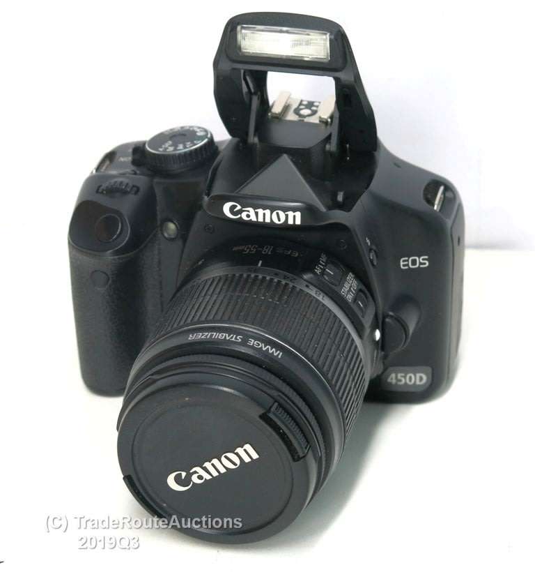 Canon EOS 450D DigitalSLR camera 12.2 Megapixels with Canon 18-55mm Lens Kit
