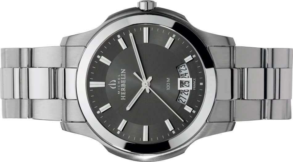Michel Herbelin Ambassador Gents Watch 12239/B14 - Date S/Steel Strap
