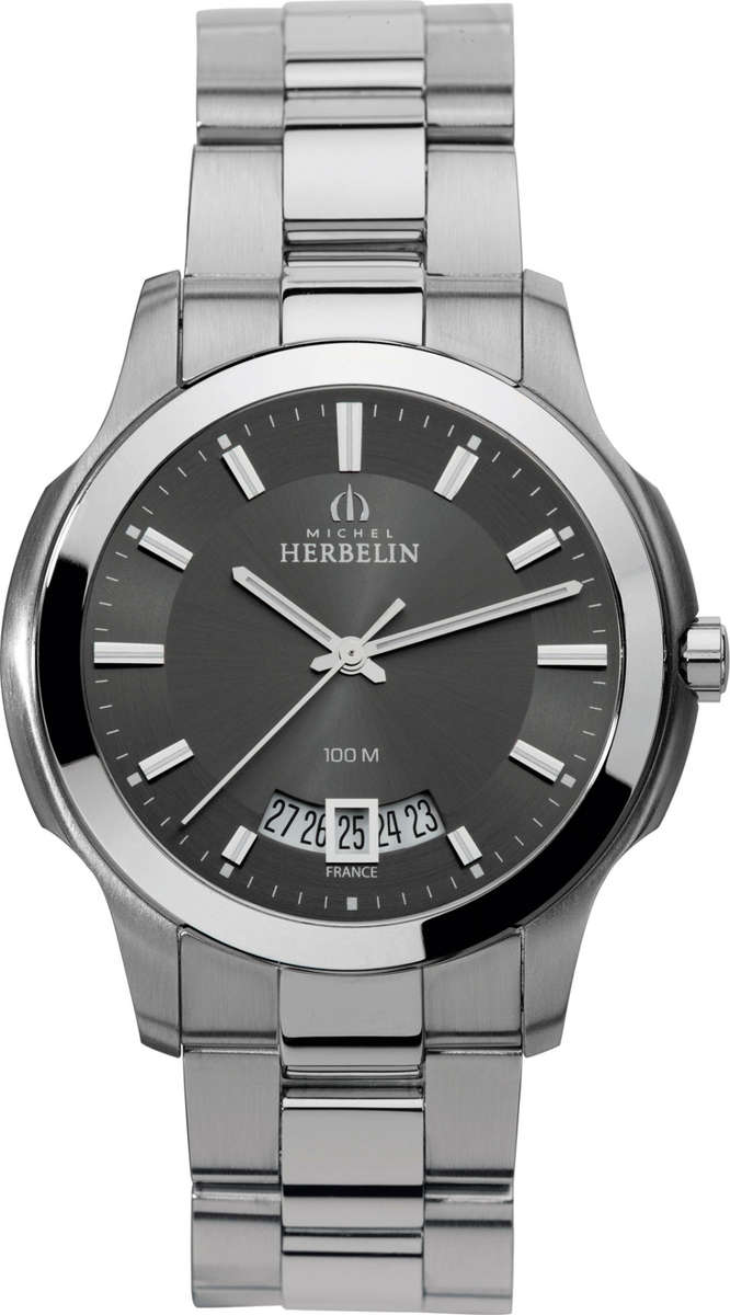 Michel Herbelin Ambassador Gents Watch 12239/B14 - Date S/Steel Strap