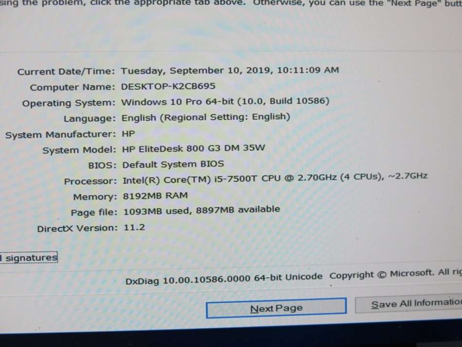 HP EliteDesk 800 G3 DM Desktop Mini Computer | Core i5 7500T 7th Gen 2.7Ghz | 8GB RAM | 256GB SSD