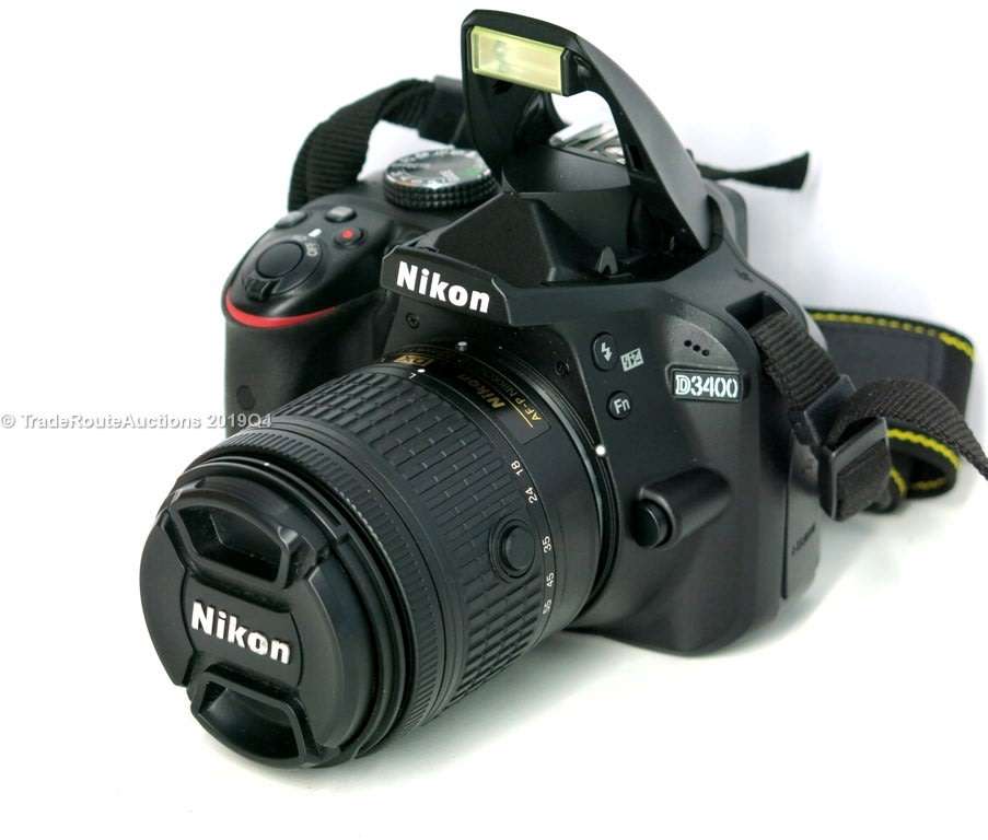 Nikon D3400 24.2 MP CMOS Digital SLR Camera body + Nikon AF-P 18-55 VR Lens Kit