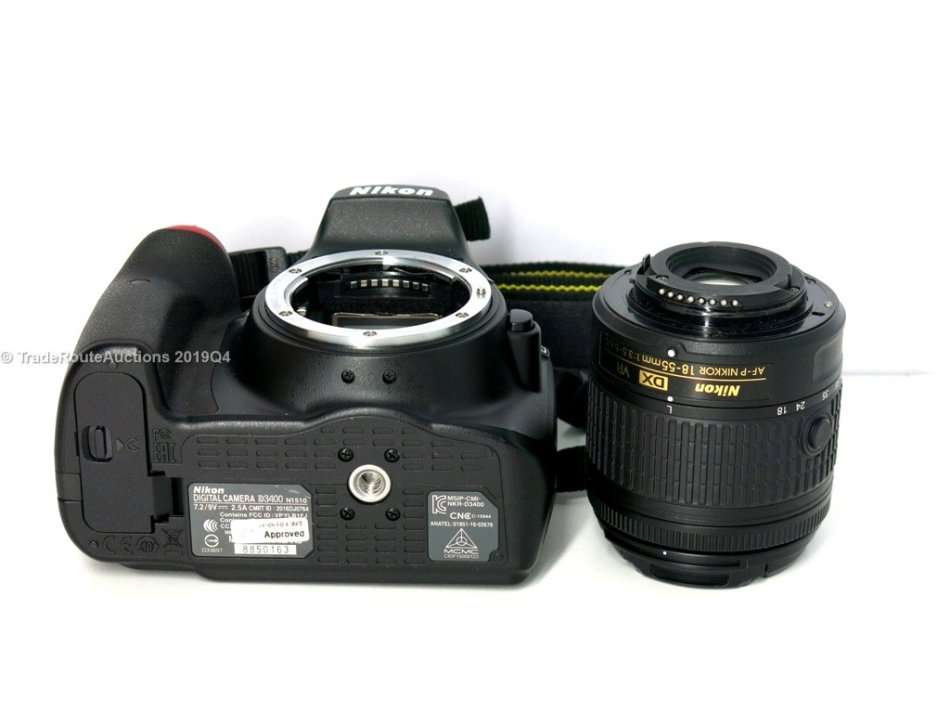 Nikon D3400 24.2 MP CMOS Digital SLR Camera body + Nikon AF-P 18-55 VR Lens Kit