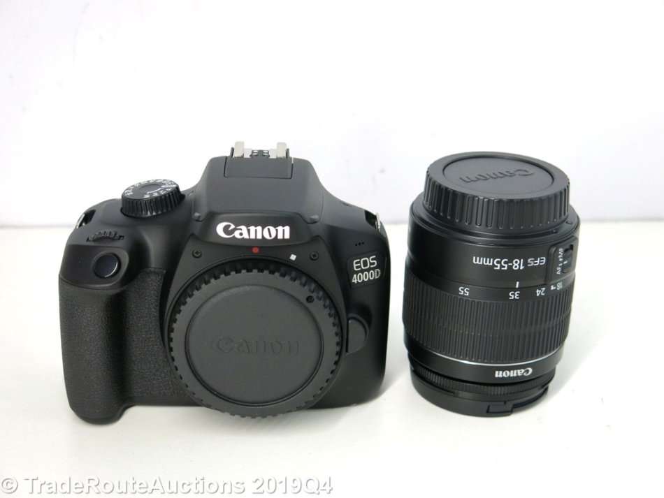 Canon 4000D DSLR Camera and EF-S 18-55 mm f/3.5-5.6 III Lens Kit