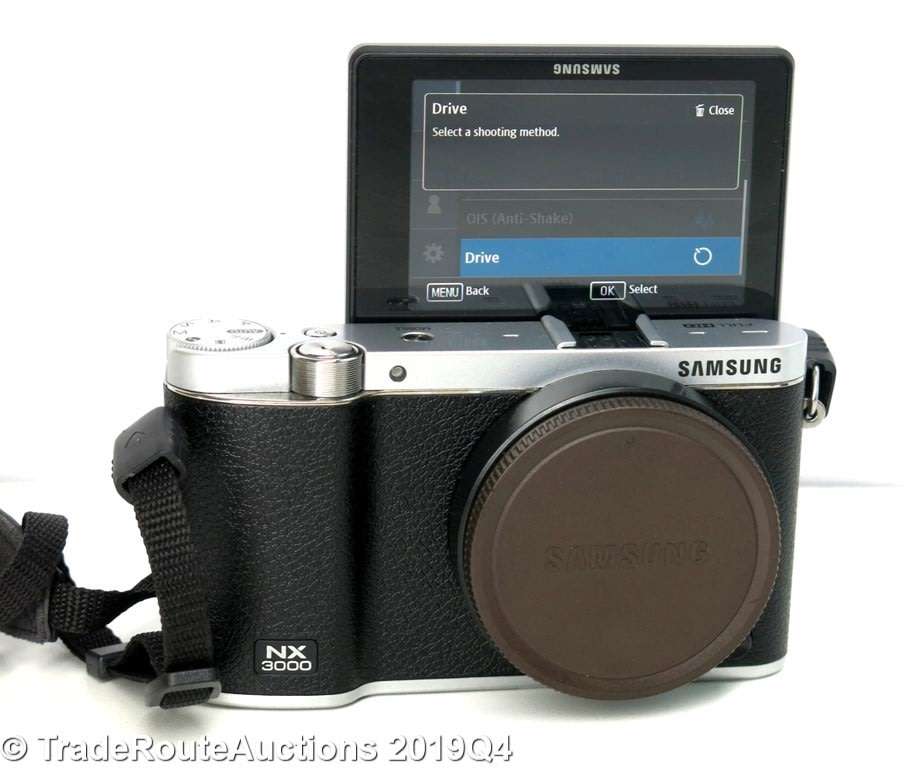 Samsung NX3000 Mirrorless Black Digital Camera Body ONLY | 20.3 MP | 1920X1080 HD | 7.5CM LCD