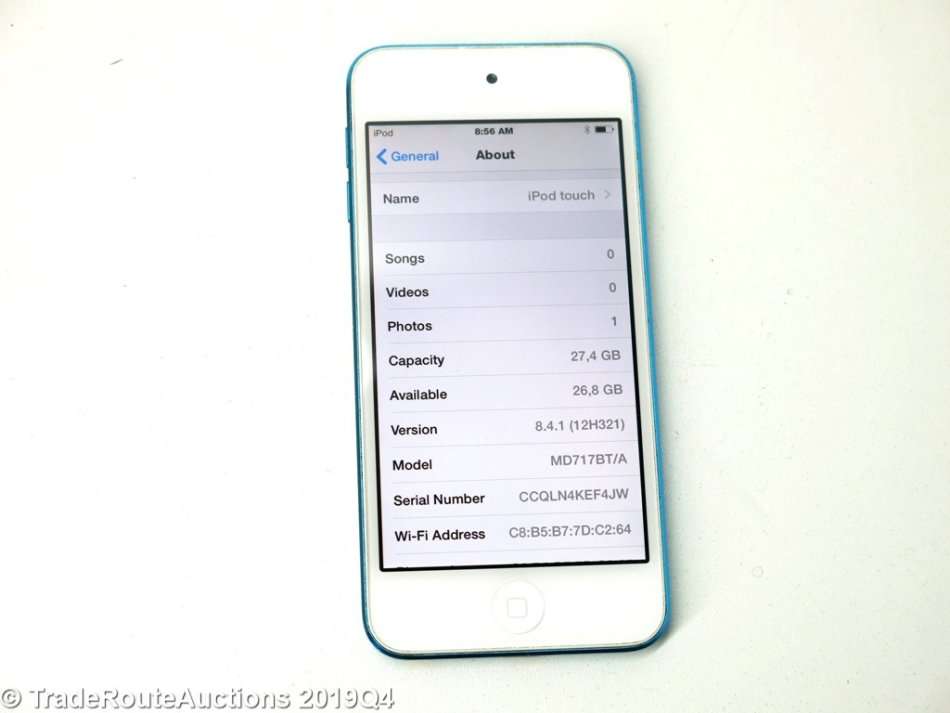 Apple iPod Touch | WHITE/BLUE | 32GB | 5th Generation | A1421 | MD717BT/A | RETINA DISPLAY