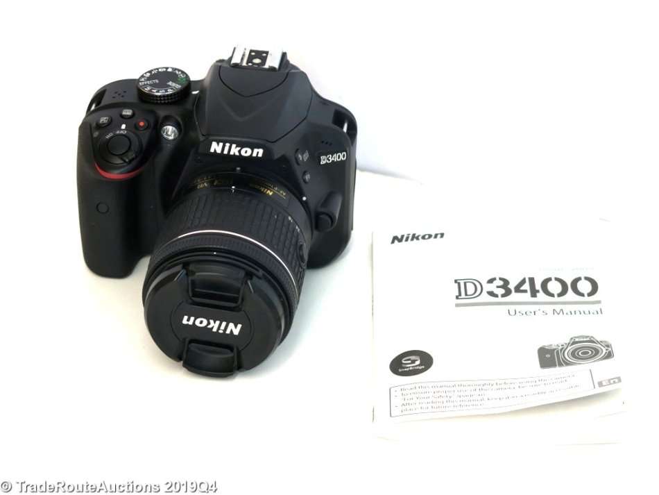 Nikon D3400 24.2 MP CMOS Digital SLR Camera body + Nikon AF-P 18-55 VR Lens Kit