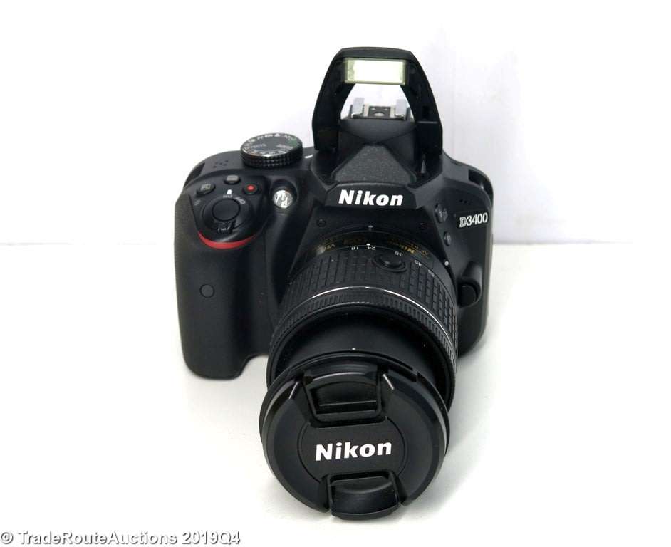 Nikon D3400 24.2 MP CMOS Digital SLR Camera body + Nikon AF-P 18-55 VR Lens Kit
