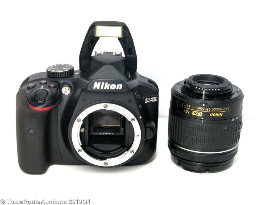 Nikon D3400 24.2 MP CMOS Digital SLR Camera body + Nikon AF-P 18-55 VR Lens Kit