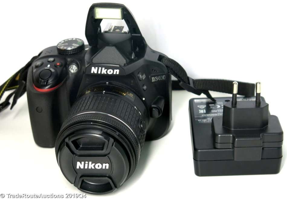 Nikon D3400 24.2 MP CMOS Digital SLR Camera body + Nikon AF-P 18-55 VR Lens Kit