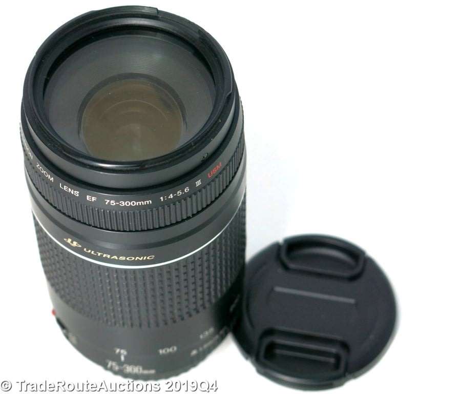 CANON EF 75-300MM III USM Zoom Lens Canon Cameras - PLEASE READ DESCRIPTION