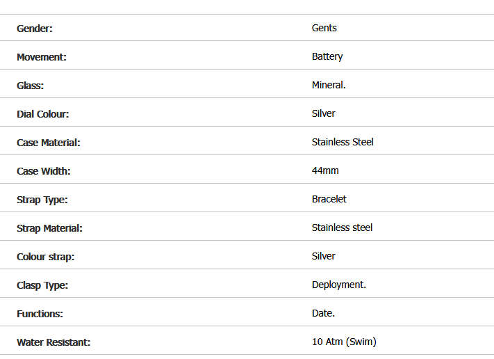 CATERPILLAR DPS Stainless Steel Bracelet PN14111222 Watch