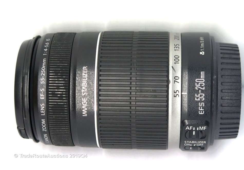 Canon EF-S 55-250mm IS (Image Stabilizer) Lens for Canon DSLR Cameras