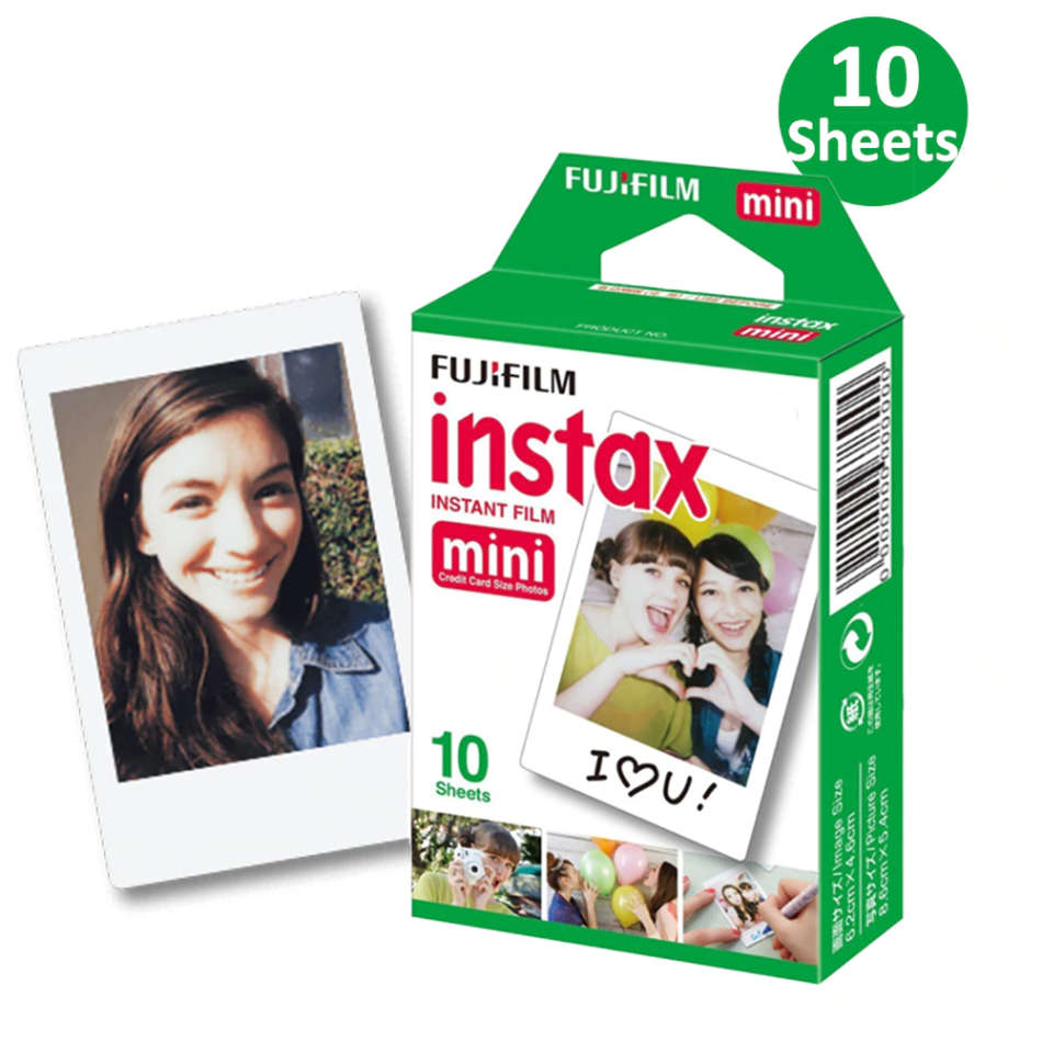 Fujifilm Instax  - Instant Film Credit card size photos - 10 Sheets in a Box - for Instax Mini 7 8 9
