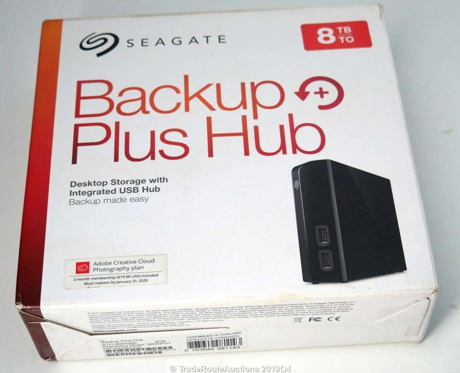 SEAGATE 8 TB Backup Plus Desktop Hard Drive Hub - 8TB External HDD